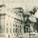 Salvator Allende - Převrat 11. září 1973. Bombardování La Moneda (prezidentský palác) – commons.wikimedia
