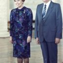 Raisa Gorbačovová - Ìèõàèë Ãîðáà÷åâ è Ðàèñà Ìàêñèìîâíà â õîäå îôèöèàëüíûõ ïðîâîäîâ Ïðåçèäåíòà ÑØÀ Ðîíàëüäà Ðåéãàíà ïîñëå åãî âèçèòà â ÑÑÑÐ