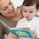 Miminština - Mother reading with baby son