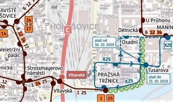 mapa t3nice dělnicka