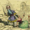 Modrovous - Barbe bleue, illustration de l’anglais Edmund Evans, vers 1888.