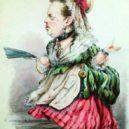 Ruská velkokněžna Marie - Karikatura velkokněžny Marie Alexandrovny (1853 – 1920) -commons.wikimedia