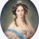 Ruská velkokněžna Marie - Manželka cara Alexandra II. – Marie Alexandrovna (matka Marie Alexandrovny vévodkyně z Edinburgu) na portrétu z doby po roce 1855