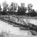 Bitva u Caporetta 1918 - Pontonový most přes řeku Piavu –