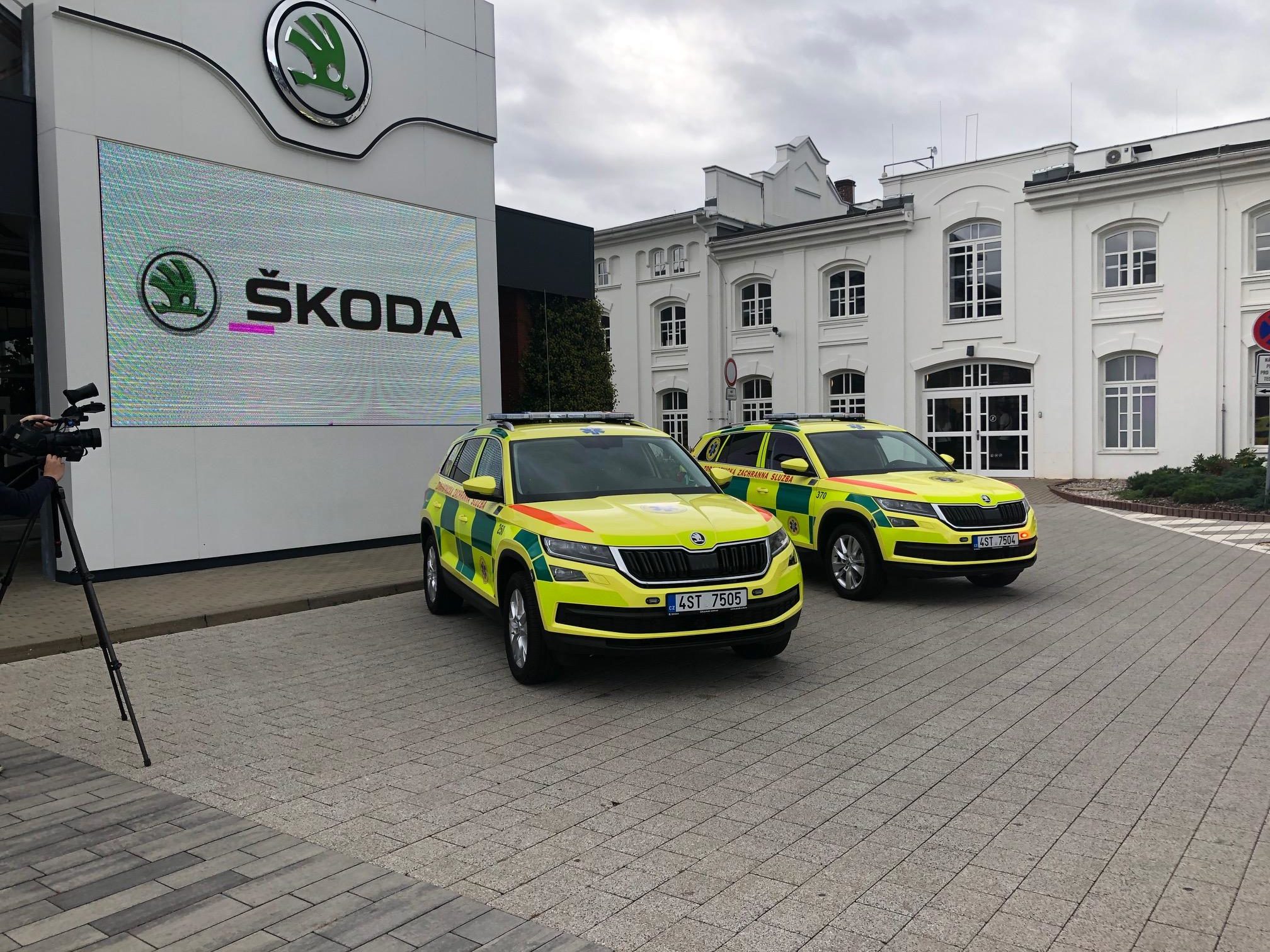 Středočeská zdravotnická záchranná služba má nové Kodiaqy