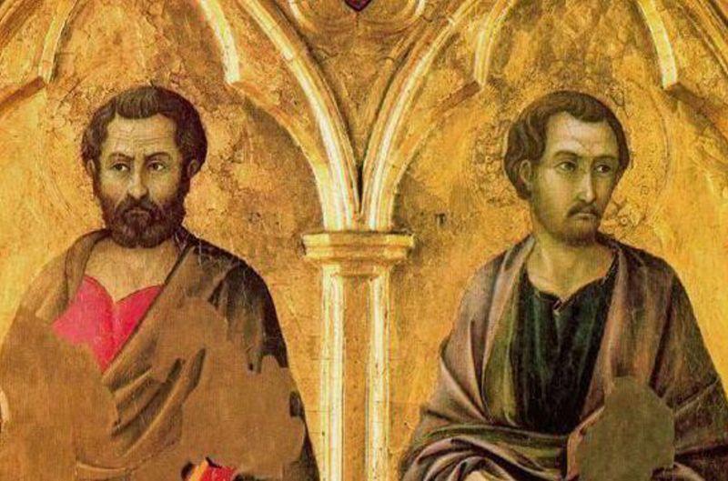 Apoštolové Šimon a Juda radí „sneste kožich z půdy“. Jejich životní osudy však zůstávají nejasné