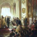 Ruská velkokněžna Marie - Svatba Marie Alexandrovny a Alfréda v Zimním paláci – carská kaple ( 23.1.1874) – ruský obřad. -commons.wikimedia