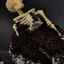Samainový receptář - zákusek halloween kostra