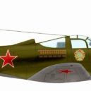 Pokryškin - 4 – Bell P-39 Airacobra kapitána P. Čepinogy – na dveřích měl namalováno vyznamenání Řád Alexandra Něvského – wikipedie – kopie