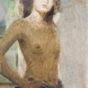Hugo Boettinger - 7 Hugo_Boettinger_-_A_Study_of_a_Nude_Girl wi