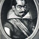 Bitva u Lützenu 1632 - Albrecht z Valdštejna, mědiryt, autor H. Hondius, okolo 1625 – wikipedie