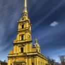 Carevna Marie Fjodorovna - Chrám sv. Petra a Pavla, Petrohrad. Postaven ve stylu tzv. petrovského baroka. V chrámu se nachází hrobky ruských carů- wikipedie