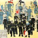 Císařovna Cch’-si - Osm národů s jejich námořními prapory, zleva- námořnictvo Itálie, USA, Francie, Rakouska-Uherska, Japonska, Německa, Ruska a Anglie-wikipedia