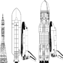 Buran - Porovnání velikosti rakety Sojuz, Amerického raketoplánu a soustavy Eněrgija-Buran – wikipedie