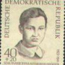 Zoja Kosmoděmjanská - Poštovní známka Německé demokratické republiky – Zoja Kosmoděmjanská- wikipedie