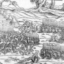 Bitva u Varny - Scéna z bitvy u Varny (1444), z Kronika wszystkiego świata z Marcin Bielski (1564); wikipedie