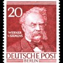 Ernst Werner von Siemens - Známka německé pošty vydaná k poctě Siemense – wikipedie