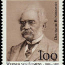 Ernst Werner von Siemens - Známka německé pošty z roku 1992 – wikipedie