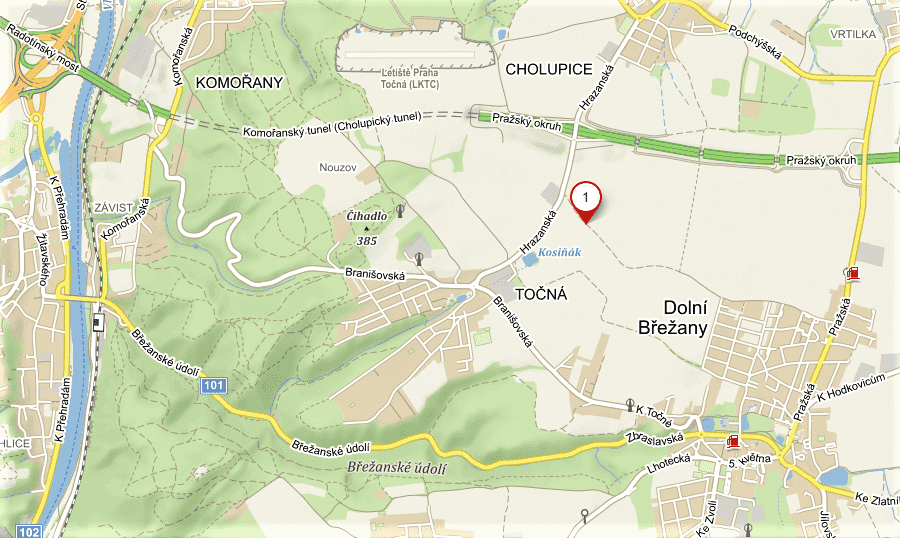 mapa točná