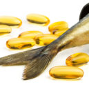 Retro rady hospodyňkám_7 - Fish oil capsules and fish tail in brown jar
