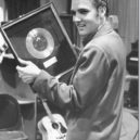 Elvis Presley - Elvis Presly a zlatá deska za 1 milion prodaných výlisků písně Heartbreak Hotel -wikimedia.commons –