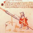Bitva u Nekmíře 1419/1420 - Husitské zbraně – Střelba z ručního kanonu-píšťaly, rukopis Konrada Kyesera, 1405- wikipedie