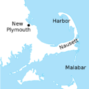 Přistání lodi Mayflower 1620 - Mapa New Plymouth a okolí – wikipedia