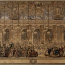Madame do Pompadour - Maškarní ples pořádány u příležitosti svatby syna Ludvíka XV. (Nicolas Cochin, 1745) – wikipedie