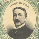 Gillette a žiletky - Obal na žiletky s portrétem a podpisem Gilletteho- wikimedia.commons