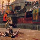 Konec gladiátorských her - Palce dolů nebo Gladiátoři, Jean-Léon Gérôme, 1872 – wikipedie