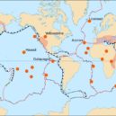 Tsunami 2004 - Rozmístění litosférických desek – wikipedie