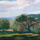 Karel Müller - studie krajiny s ovocnáým stroemm 35