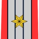 Papežská švýcarská garda - 8 – Rank insignia of Oberstleutnant podplukovník (OF-4) shoulder board, for the Pontifical Swiss Guard. – wikipedia