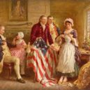 První vlajka USA - Betsy Rossová (1777) -wikimedia.common –