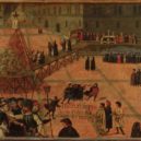 Savanarola - Filippo Dolciati (1443 až 1519) Execution of Girolamo Savonarola. 1498, Florence, Museo di San Marco – wikimedia.common –