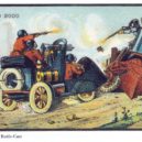 Maxim - Karikatura – France in 2000 year (XXI century). Future war cars (1910) -wikimedia-commons –