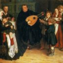 Katharina von Bora – Lutherová - Luther Making Music in the Circle of His Family (1875) – wikipedia