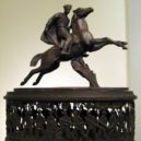 Čapajev - Model of non-made monument for Vasily Chapayev in Alma-Ata by I. S. Efimov. Tretiakov gallery -wikimedia.commons –