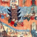 Dobytí Bagdádu - Mongolové obléhají Bagdád, ilustrace z roku 1303 – wikipedie