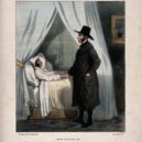 Pandemie hrozí - Physician and patient. Sick. Cholera — France — 19th century – wikimedia.commons