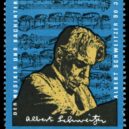 Albert Schweitzer - Poštovní známka východoněmecké pošty k 90. narozeninám Alberta Schweitzera -wikimedia.commons –