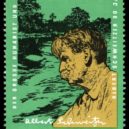 Albert Schweitzer - Poštovní známka východoněmecké pošty k 90.narozeninám Alberta Schweitzera -wikimedia.commons –