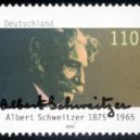 Albert Schweitzer - Poštovní známka západoněmecké pošty ke 125. výročí narození Alberta Schweitzera -wikimedia.commons –