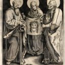 Svatá Veronika - Saint Paul the Apostle, Saint Veronica and Saint Peter the Apostle. Engraving. Iconographic Collections – wikimedia.commons