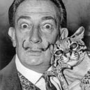 Salvádor Dalí - Salvator Dalí a jeho ocelot a jeho vycházková hůlwikimedia.commons– –