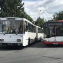 Historický trolejbus Škoda 15 Tr v Chomutově - TR008_vs_Solaris_2