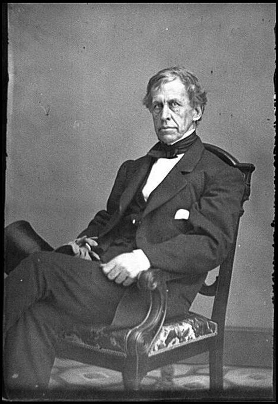 Admirál Wilkes - ortrait of Rear Admiral Charles Wilkes, officer of the Federal Navy – –
