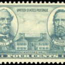 „Stonewall ” Jackson - poštovní známka USA, na níž jsou generálové Robert E. Lee a Thomas Jonathan Stonewall Jackson (1937) -wikimedia.commons –