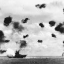 Bitva u Midway - Hořící Yorktown