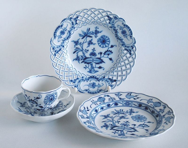 porcelán, Míšeň, cibulák